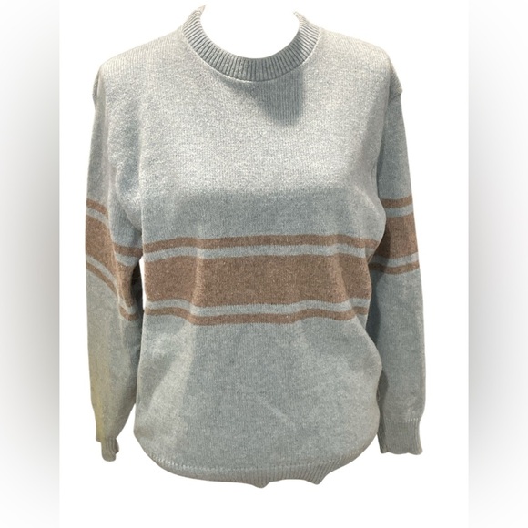 Vintage ASPETUCK TRADING CO. 50% Wool Men’s Striped Sweater Size M - Picture 1 of 5